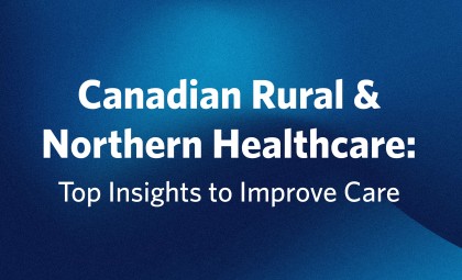 Image reading "Canadian Rural & Northern Healthcare: Top Insights to Improve Care"