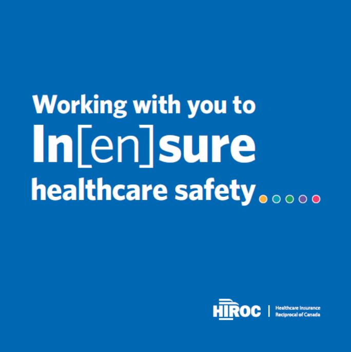 Working with you to insure healthcare safety - cover of brochure