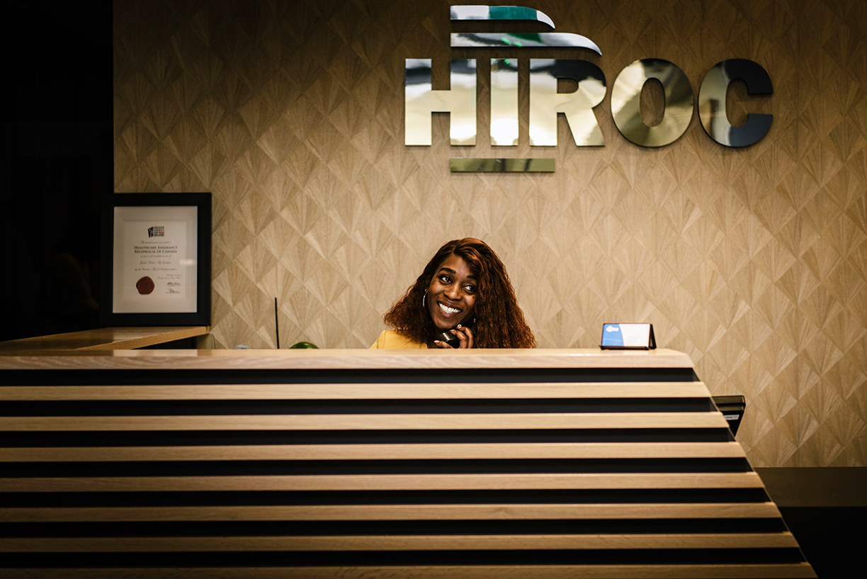 Odessa Ishmael at HIROC's Toronto Office