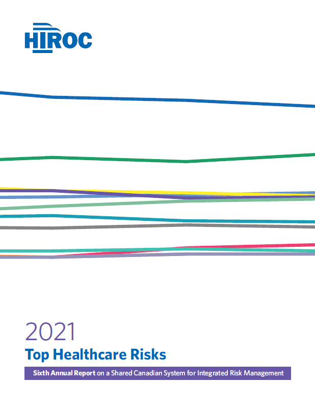 Cover page for Top Risks 2021 Report