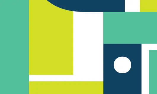 decorative imagery, a close up of typography for HIROC's strat plan