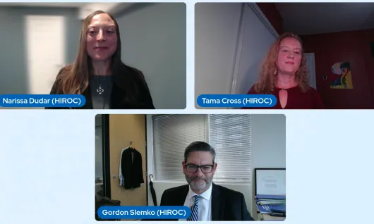 Documentation webinar image with HIROC staff