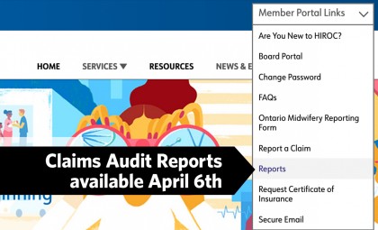Claims audit reports avail April 6