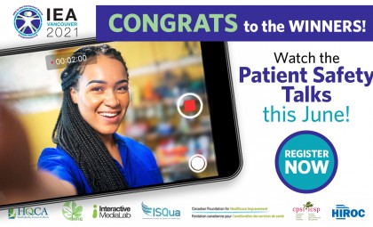 patient safety talks winners announcement