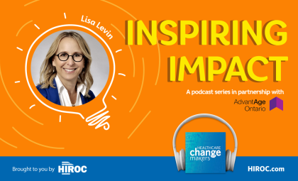 Cover art for Inspiring Impact mini-series. Image of Lisa