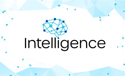 Brain graphic, image of HIROC intelligence logo 