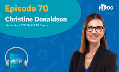 Cover art for episode 70 of Healthcare Change Makers with Christine Donaldson