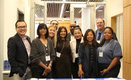 A group of HIROC staff smiling at HIROC's Facilities Forum