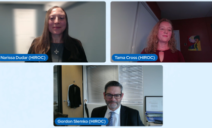 Documentation webinar image with HIROC staff