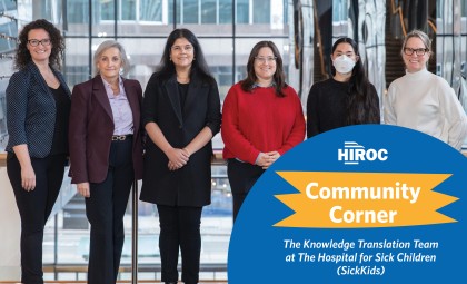 Image of SickKids' Knowledge Translation Team