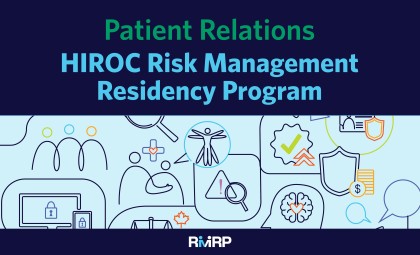Decorative image for HIROC's Patient Relations Risk Management Residency Program