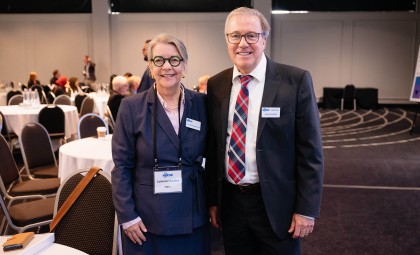 Catherine Gaulton with Dr. David Pichora