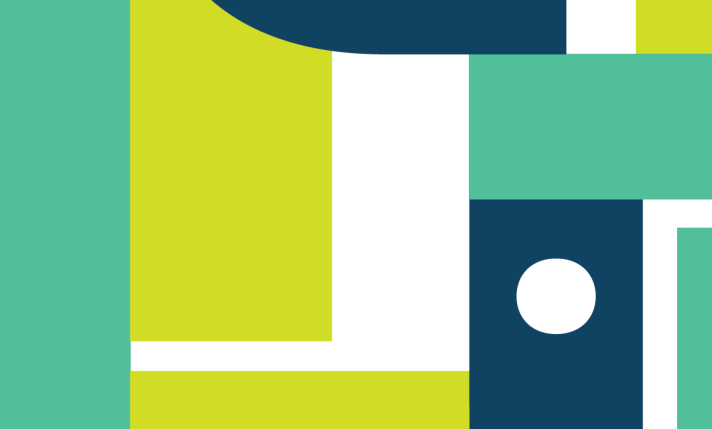 decorative imagery, a close up of typography for HIROC's strat plan