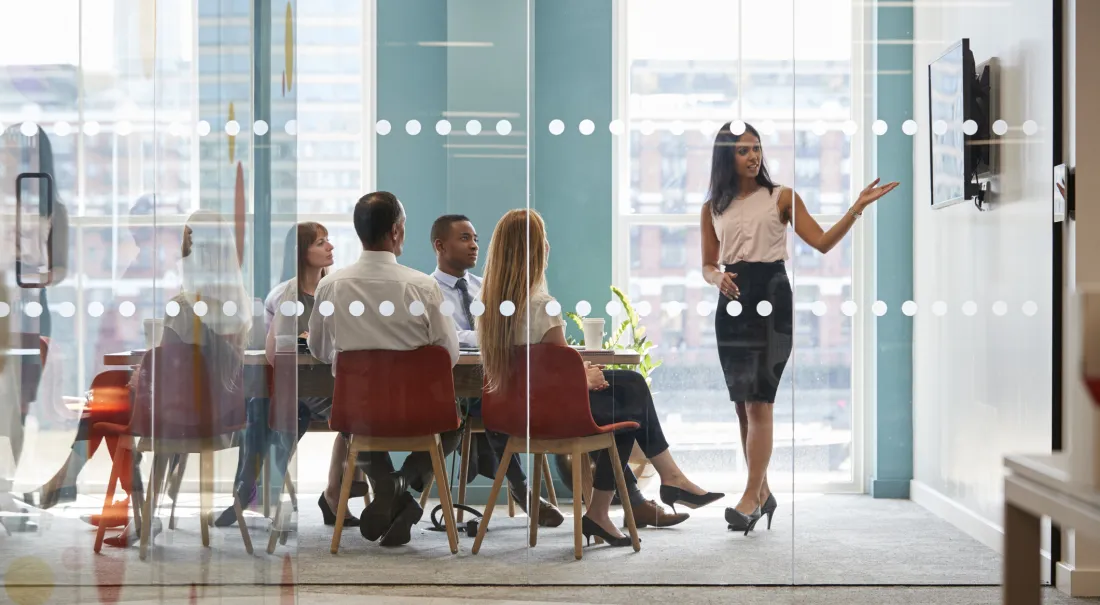 Presentation in an office